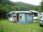 Wohnwagen mit Wasserbett und Winterfestem Vorzelt