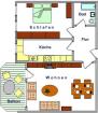 Citywohnung schön, ruhig -ideal- 2 Zimmer mit Balkon   zu verkaufen