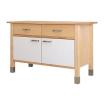 VÄRDE IKEA Unterschrank Weiss, Echtholzplatte