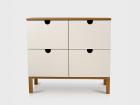 EVA KOMMODE EICHENHOLZ EICHENKOMMODE MASSIVHOLZ BLUM-BESCHLÄGEN 95x40x90cm