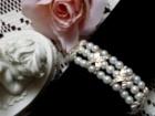 Magnetarmband, edles Perlenarmband mit Strass 