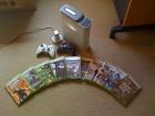 Xbox 360   10 Spiele   2 Wireless Controller   Ladestation und einen Controller 