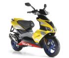 Aprilia Roller SR 50R, gelb; Unfall
