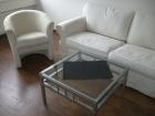 Sofa Sessel,Glasstisch,Kleidershrak