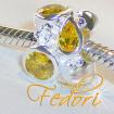 Donna Fedori Bead Yellow Pride 925 Silber/Zirkonia
