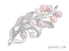 Silberschmuck, Brosche, Anstecknadel, Silber, Süsswasser Zucht- Perlen günstig 