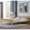 Holzbett 120x200cm Ehebett Massivholz Komfortbett Einzelbett Doppelbett Holz Jug