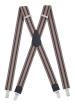 Herrenhosenträger Form X superbreit 3cm 120cm lang 4 starken Metallklipps robust