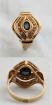 Wunderschöner Ring mit Saphir Und Diamanten - Unikat