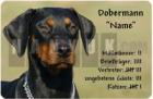 Dobermann Pinscher Warnschild