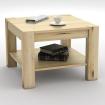 Wohnzimmertisch Couchtisch Beistelltisch Kaffeetisch Eiche 65x65 Eichenholz Holz