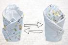 Babyhörnchen 80x80cm Minky Babytasche Nestchen zweiseitig Matte Matratze Baumowo