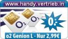 O2 GENION L   o2 Tarif zusammen monatl. nur 2,99 €