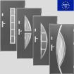 Tür Haustür P5/ P6/ P7/ P8 Eingangstür Stahltür 80/ 90 ID Design 5 Farben weiß
