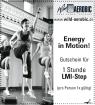 Kostenlose LMI Step Stunde im Fitness Studio Wild AEROBIC in Bayreuth 