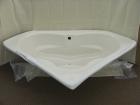 Acryl Eckbadewanne braun 140x140  NEU 