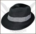  Schwarzer Clubwear Hut im Coolen Rockabilly Style