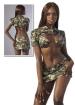 Heißes Military Set- Bolero-Top