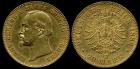 Sachsen-Coburg-Gotha. Ernst II., 1844-1893. 20 Mark 1896 A. Vorzüglich. 