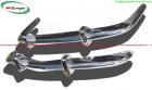 Volkswagen Karmann Ghia Euro style bumpers in stainless steel