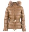 Moncler Angers Gold Daunenjacke Damen Wintermantel Jacke