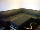Kunstledercouch mit Schlaffunktion 