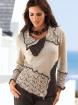 Damenstrickmoden für höchste Ansprüche - edler Damen-Pullover in Häkeloptik