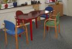 6 Ikea Trassent-Stühle, je 2 blaue, rote und grüne Bürostühle