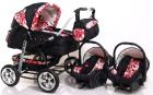 Zwillings Kinderwagen Ring Duo  2 Babyschalen NEU   