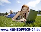 Bürotätigkeit am PC mit einem Job in Heimarbeit