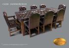Esszimmer Chesterfield aus Leder mit Original Zertifikat
