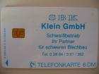 Telefonkarte SBK Klein, 6 DM