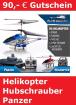 90,00 € Gutschein * Ferngesteuert * Helikopter * Panzer * Hubschrauber * Funkges