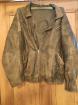 Lederjacke Vintage Bikerjacke von Maddox in Braun Größe 56