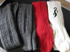 4 Paar Herren Trachtensocken weiß, rot, braun, Schurwolle getragen TOP Gr. 42-43