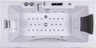 Badewanne Whirlpool Jacuzzi Düsen LED Rechteckig Ozonsystem 180x90x61cm Massage 