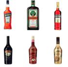 Aperol 1L, Campari 1L, Jägermeister 0.7L, Bailey's (Cream, Red Velvet, Chocolat
