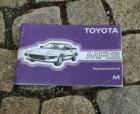 Betriebsanleitung Toyota MR2 Targa Coupé Mk1 1985