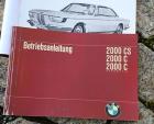 Betriebsanleitung BMW2021 C / CS / CA Coupé 1967