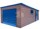Blechgarage 4x6m Fertiggarage Stahlgarage Werkzeugschuppen Holzoptik Günstige Pr