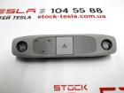 Beleuchtungspanel mit Mikrofon und Alarmknopf vorne (komplett) Tesla Modell 3 10