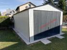 Blechgarage 4x6 m Garage KFZ Lager Schuppe | mit Aufbau Anthrazitgrau