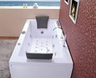 Whirlwanne Badewanne Whirlpool Jacuzzi 24xDüsen Beleuchtung Radio SPA 180x90x76 