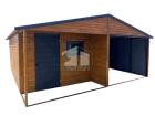 Blechgarage 6x6m Metallgarage Fertiggarage Stahlgarage Holzoptik ID274
