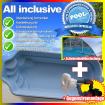 Pool + Gegenstromanlage + Schwimmbadüberdachung (Klasik A) + UV Lampe + Chemie S