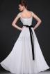 Chiffon Birne Reißverschluss Perlen natürliche Taille dünnes knöchellanges Ball/