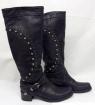 VIC MATIE schwarz ECHTLEDER Gr 39 38 Boots VOLL-LEDER schwarz Stiefel NP 429, -