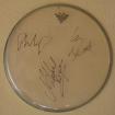 Motörhead Drumhead  mit Unterschriften der Band