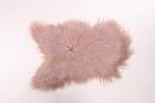Schaffell Lamfell Kunstfell Sheepskin Teppich rosa Bettvorleger