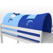 Tunnel Betttunnel Hochbett Bettzelt Spielbett 90x150x75 Delphin